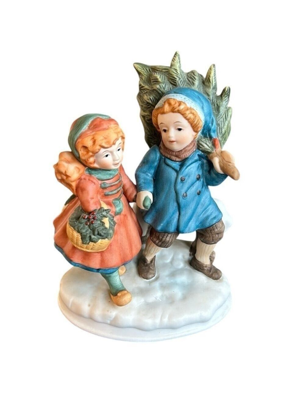Avon Christmas Memories 1981 Vintage Porcelain Figurine Statue